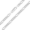 thumbnail image 6 of LeCalla 925 Sterling Silver Chain Necklace for Women and Teen, Diamond-Cut 3.5MM Italian Figaro Chain Necklace with Lobster Clasp 24" Inch Jewelry Gifts for Women, 6 of 10