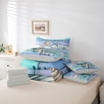 thumbnail image 6 of jejeloiu Life Is Better Print 7-Piece Twin Bedding Sets Kids,Ocean Coral Starfish Bedding Comforter Set,Reversible, 6 of 7