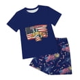 thumbnail image 5 of mgoYE 250th Anniversary USA Polo Shorts Set Girls 250 Years America Anniversary Outfit Set Girls Boys 250th Independence Day Freedom Outfit Set USA Flag Star and Stripes Shorts Set, 5 of 7