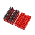 thumbnail image 1 of FRCOLOR Security Bits 33 Pcs Security Bit Set Tamper Proof Torx Hex Star Screwdriver with Bit Holder (Red),2.56"X1.77"X1.38", 1 of 4