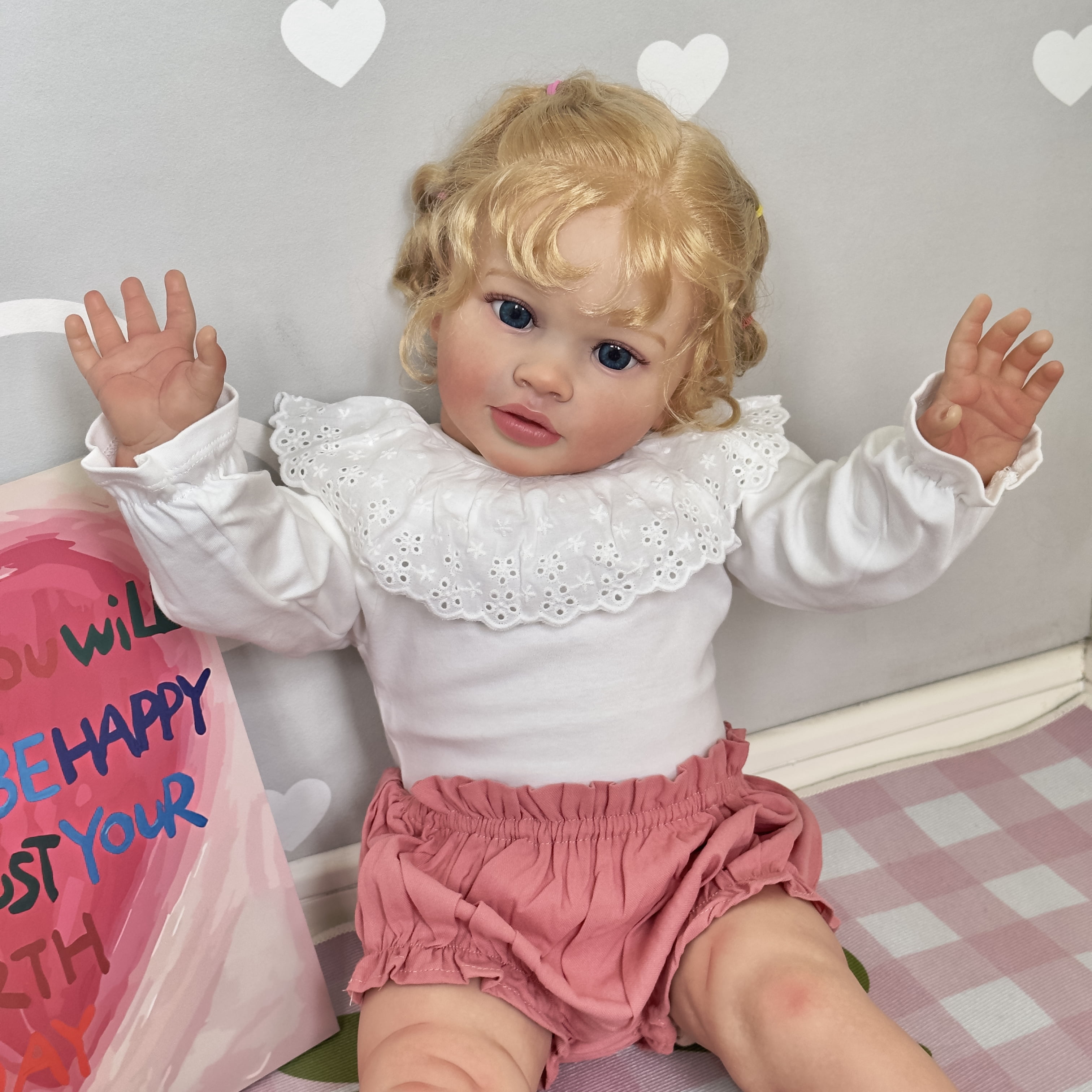 Realistic Reborn Baby Dolls 26 inch Adorable Lifelike Newborn Cloth Body Poseable Real Life Baby with Clothes and Feeding Toy For Seniors, Collectors and Kids 3+