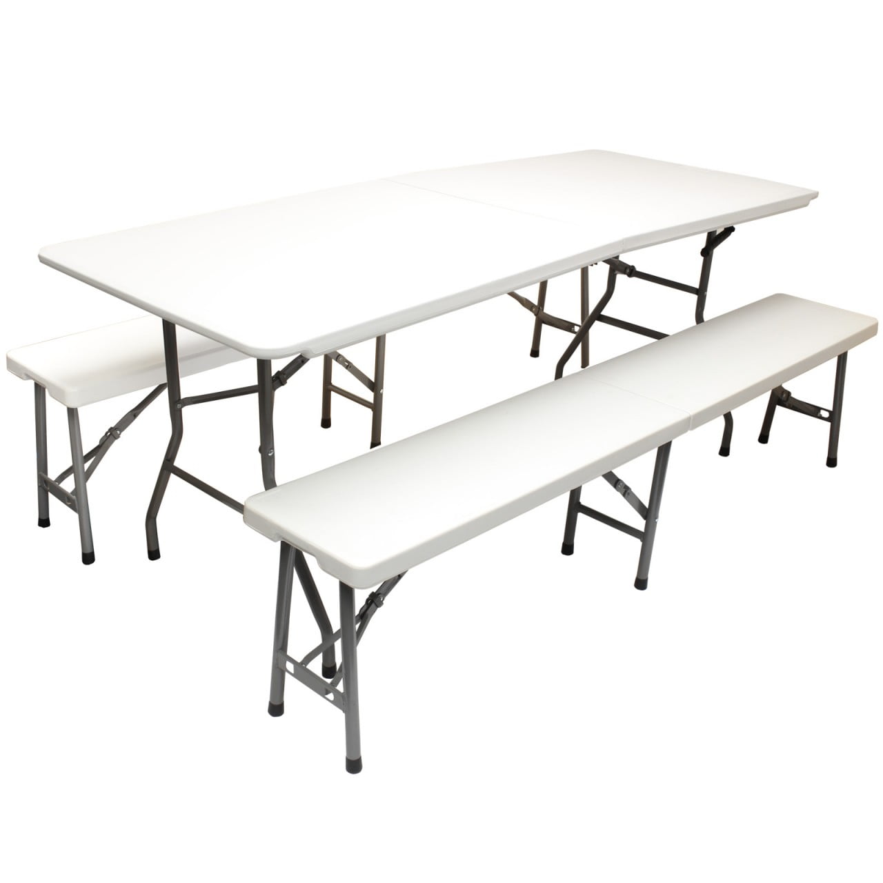 Ubesgoo Portable Folding Table And Bench Set6ft Folding Table
