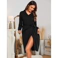 thumbnail image 4 of KISSGAL Maternity Nursing Robes for Women Bathrobe Knee Length Hospital Gowns Labor Delivery Nightgown Dress for Pregnancy Breastfeeding, 4 of 8