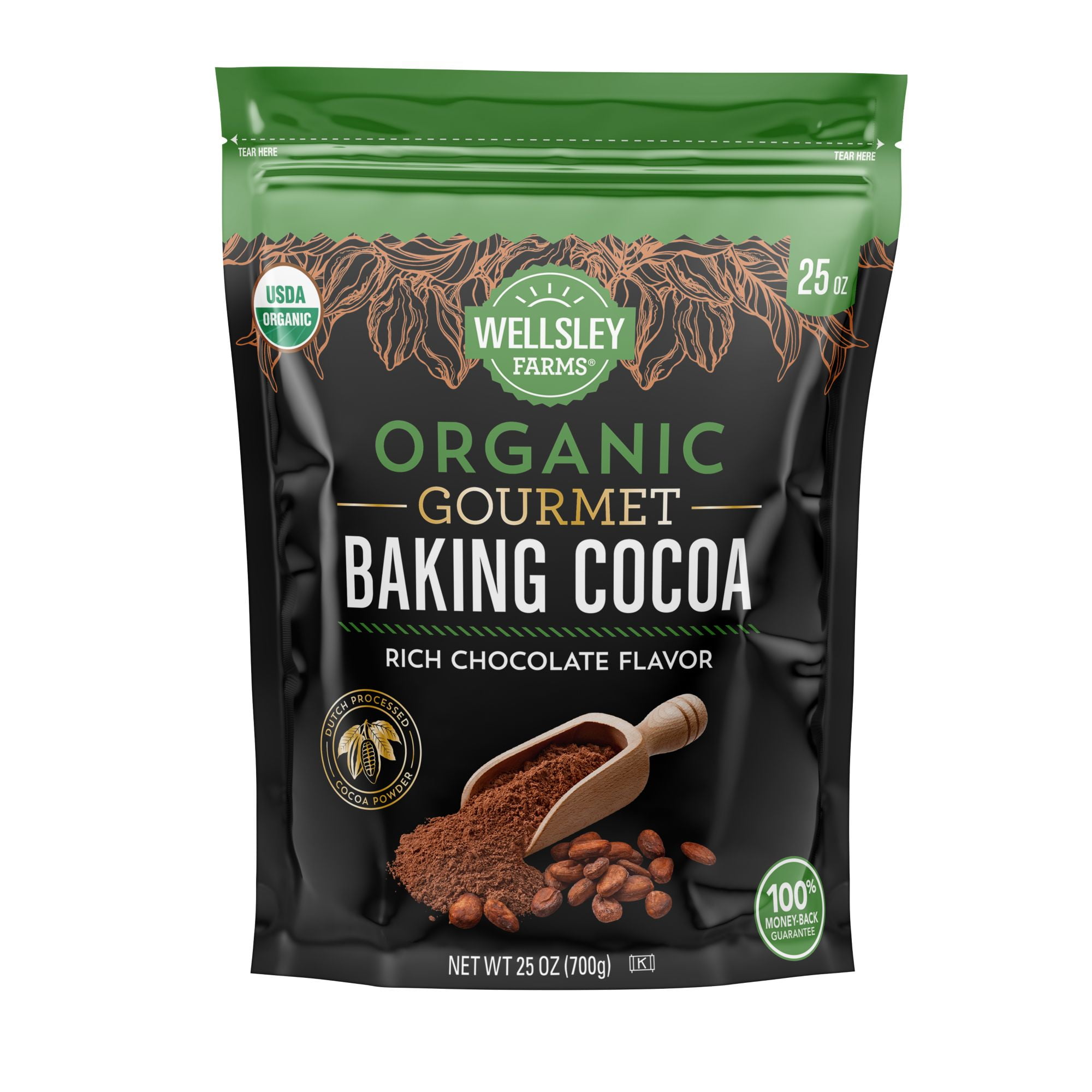 Wellsley Farms Organic Gourmet Baking Cocoa