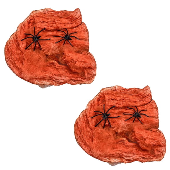 Clearance Sale | Halloween Spider Web Decorations Set, High-Elasticity Cotton Blend Web with Spiders for Indoor Outdoor Haunted House