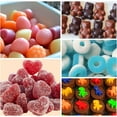 thumbnail image 6 of WLGJL Gummy Bear Candy Molds Silicone, Gummy Molds with 5 Droppers, Non-Stick Silicone Candy Molds Including Cute things, Mini Dinosaur, Bear Shape, Hearts and Mini Donut, Set of 5, 6 of 6