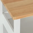 thumbnail image 5 of Dextrus Kitchen Island Cart with Drawer, 3 Tier Kitchen Storage Cart with Storage Shelves, White, 5 of 8
