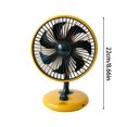 thumbnail image 3 of Leeye Retro USB Desk Fan, Vintage Style Portable Fan with Adjustable Wind Speed, Quiet Personal Fan for Home Office Desktop, Compact Lightweight Design, B, One Size,, 3 of 5