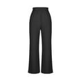 thumbnail image 4 of Maean Business Casual Pants for Women Dressy Elastic Waist Baggy Wide Leg Pleated Work and Pockets Trousers, 4 of 7