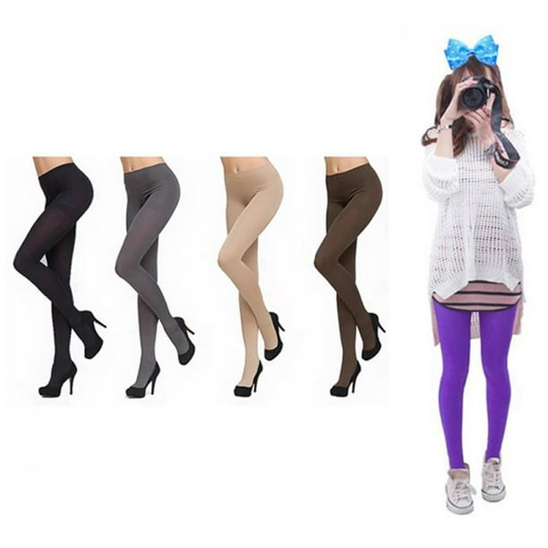 AIMTYD Women's Fleece Lined Leggings Thermal Pantyhose Tights