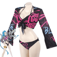 thumbnail image 6 of Women's Anime Swimsuit Bikini Game Cosplay Bathing Suits for Summer Beach Pool, 6 of 7