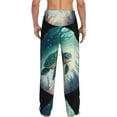 thumbnail image 3 of Disketp Watercolor Turtle5 Men's Pajama Pants - Ultra Soft Fleece Sleep and Lounge Pants (Size: S-XXL), 3 of 6