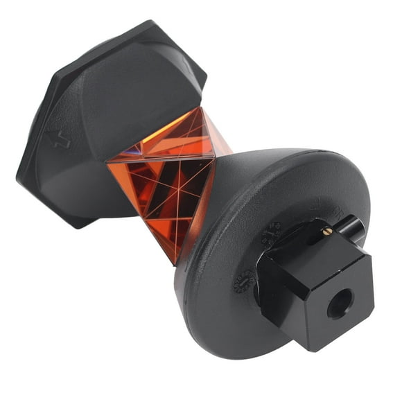 360 Total Station Prism, 6 Prisms Connecting Universal Total Station Triangular Prism K9 Glass for DIY