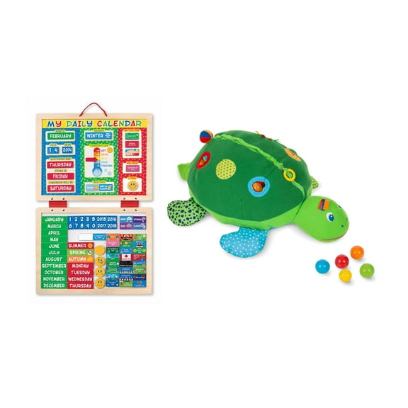 Melissa & Doug My First Daily Magnetic Calendar with Turtle Ball Pit