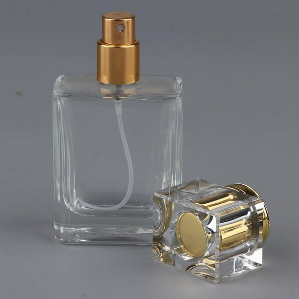 Botella vacía de 50 ml Colcomx herramienta de maquillaje atomizador dorada