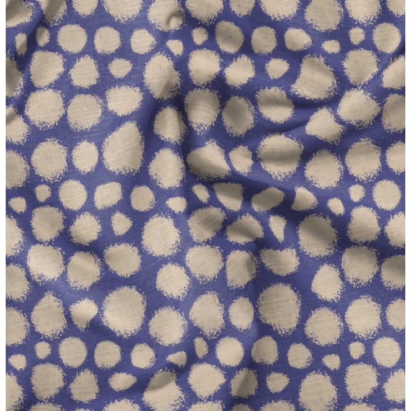 Soimoi Dot Print,Cotton Cambric, Quilting Fabric Sold by The Yard 42 Inch Wide, Medium Weight Cotton Fabric, SewingSupplies,Purple