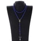 thumbnail image 2 of Acrílico 8mm Hombres Mujeres Aleación Vintage Jesucristo Crucifijo Cruz Collar Colgante de - Azul Yinane Collar colgante, 2 of 8