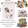 thumbnail image 3 of ZUEXT Waterproof Collapsible Laundry Basket, Unicorn, 3 of 7
