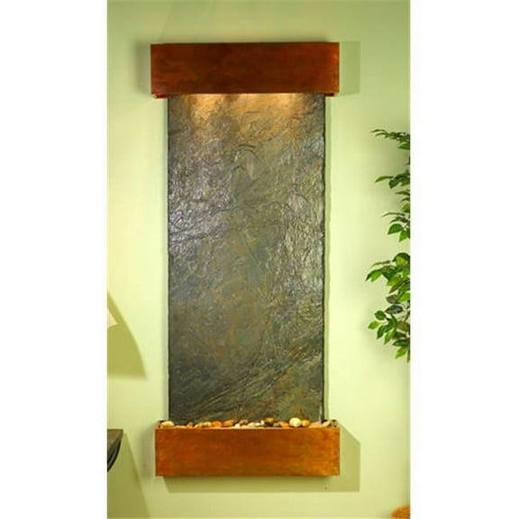 Adagio IFS1002 Inspiration Falls - Green Natural Slate Wall Fountain