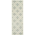thumbnail image 3 of SAFAVIEH Chatham Henry Geometric Quatrefoil Wool Area Rug, Grey/Ivory, 4' x 4' Round, 3 of 10