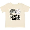 thumbnail image 3 of Inktastic Little Sister and Biggest Baseball Fan Girls Baby T-Shirt, 3 of 5