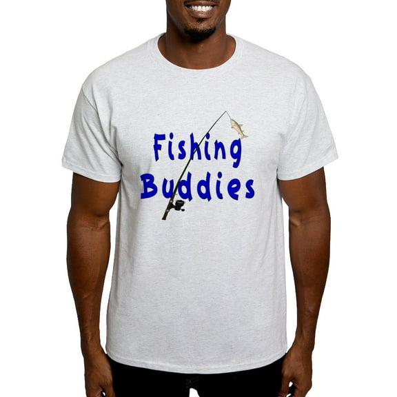 CafePress - Fishing Buddies Light T Shirt - Men's Classic Graphic T-Shirt