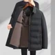 thumbnail image 2 of Chaquetas acolchadas ligeras de diseñador, chaqueta de plumón con cuello camisero para hombre, abrigos cálidos de negocios con solapa de invierno 2024 para hombre, 2 of 5