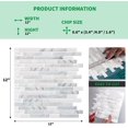 thumbnail image 7 of LONGKING Peel and Stick Tile for kitchen,Self-Adhesive Kitchen Backsplash, Vinyl Decorative Tiles (10 Tiles), 7 of 7