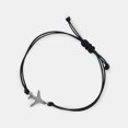 thumbnail image 4 of 2 piezas Pulsera de encanto de avión ajustable de cuerda trenzada a mano para hombres y mujeres para viajes y amistad presentes, 4 of 5