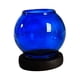 thumbnail image 4 of Candelabro de cristal, centro de mesa con luz de velas segura, decoración para el hogar, mesa, Festival, comedor, banquete Azul, 4 of 9