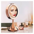 thumbnail image 2 of LED Makeup Mirror 8 Inch Rose Gold HD Vanity Mirror Desktop Adjustable Touch Control Brightness Cosmetic Mirrors For Girl Gift ,Widely Use, 2 of 7