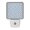 Blue, variant on Four Petal Floral Tiles LED Night Light, Vintage Gray Curved Lattice Lines Night Lights plug into Wall with Smart Sensor Dusk to Dawn Sensor for Nursery Bedroom 2.95x4.5in
