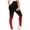 Red, variant on Women's Gradient Honeycomb Yoga Leggings, Tummy Control Butt Lifting Pants, Stretchy Compression Workout Tights for Gym