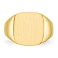 thumbnail image 4 of 14K Yellow Gold Ring Band Signet 15.0x13.5mm Closed Back Men's, Size 6, 4 of 5