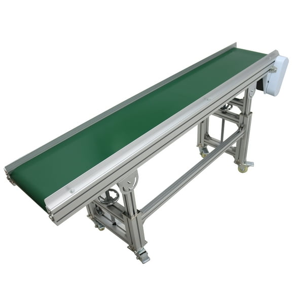 70.9" PVC Belt Inclined Wall Conveyor Electric Conveyor Machine Height Adjustable