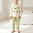thumbnail image 5 of Mifsaly Girls Boys Cotton Pajama Set Graphic Long Sleeve Crewneck Sleepwear Tops and Long Pants Soft Comfortable Fall Winter Casual Indoor Clothes, 5 of 7