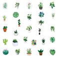 thumbnail image 2 of Pegatinas de plantas verdes, 100 unidades, pegatinas de vinilo impermeables para niños, adolescentes y adultos (planta verde) JAMW Sencillez, 2 of 5