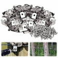 thumbnail image 1 of Youkk 100pcs Stainless Steel Trustworthy For Sturdy Agricultural Fencing Mounting Compact And Easy, 1 of 6