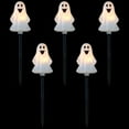thumbnail image 3 of Northlight Lighted Ghost Shaped Halloween Outdoor Pathway Markers - 13" - Set of 5, 3 of 9