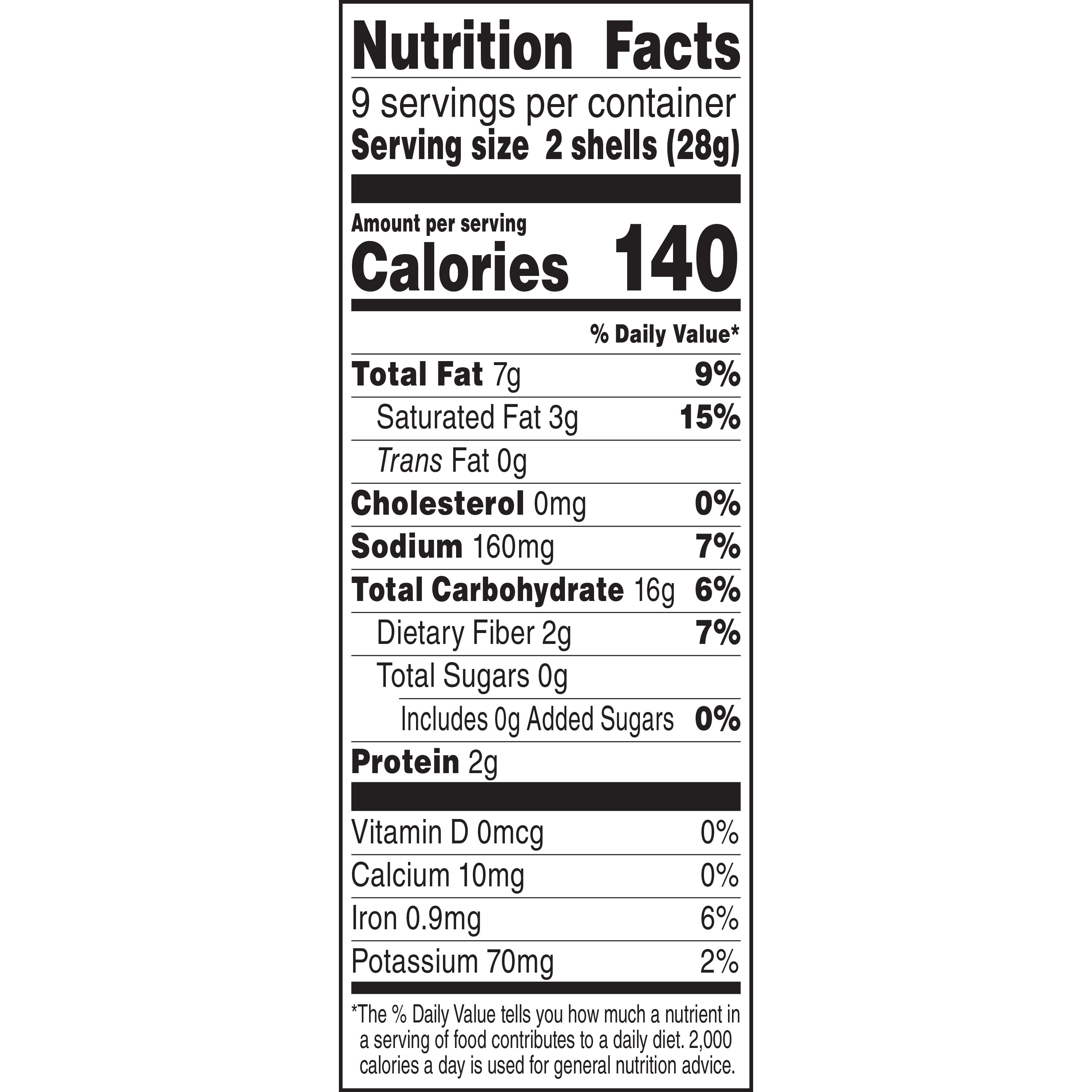 Ortega Value Pack Yellow Corn Taco Shells 18 Taco Shells 18 ea