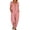 Pink, variant on JULMCOMO Jumpsuits for Women Scoop Neck Short Sleeve Button Down Casual Rompers Loose Fit Summer Harem Pants with Pockets Army Green 2XL