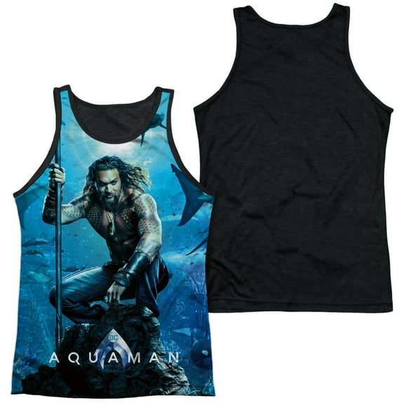 Aquaman Movie - Poster - Black Back Tank Top - Medium