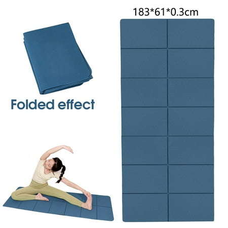 1PC TPE Yoga Mats Yoga Meditation Pad Anti-Slip Foldable Pilates Gymnastics Mat Soft Shock-absorbing Easy Clean Sports Equipment