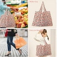 thumbnail image 4 of Extra Large 50lbs Foldable Reusable Shopping Bags kitchen reusable grocery bags Washable Polyester Bags, 4 of 7