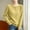 #Yellow, variant on Women's Crew Neck Cable Knit Cardigan, Long Sleeve Button Front Loose Casual Sweater,Army Green,Women's Plus Size L