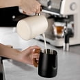 thumbnail image 4 of Jarra para Espumar Leche para Espresso de 600 Ml, con de Madera, Jarra para Leche, para Espresso, Jarra para Capuchino, para Crema, Color Plateado., 4 of 8