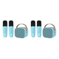 thumbnail image 4 of Sidaley Disfruta del en cualquier lugar con la máquina de inalámbrica YOHIA Karaokes YOHIA con sonido Bluetooth HD azul 2piezas, 4 of 6