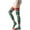 Army Green, variant on JJHGVB Thigh High Stockings Striped Socks Women's Striped Colorful Printed Non Slip Stretch Over Knee Stockings Fall Socks Black A