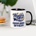 thumbnail image 3 of CafePress - Compliance Officer Gift (Worlds Best) Mug - 11 oz Ceramic Mug - Novelty Coffee Tea Cup, 3 of 4