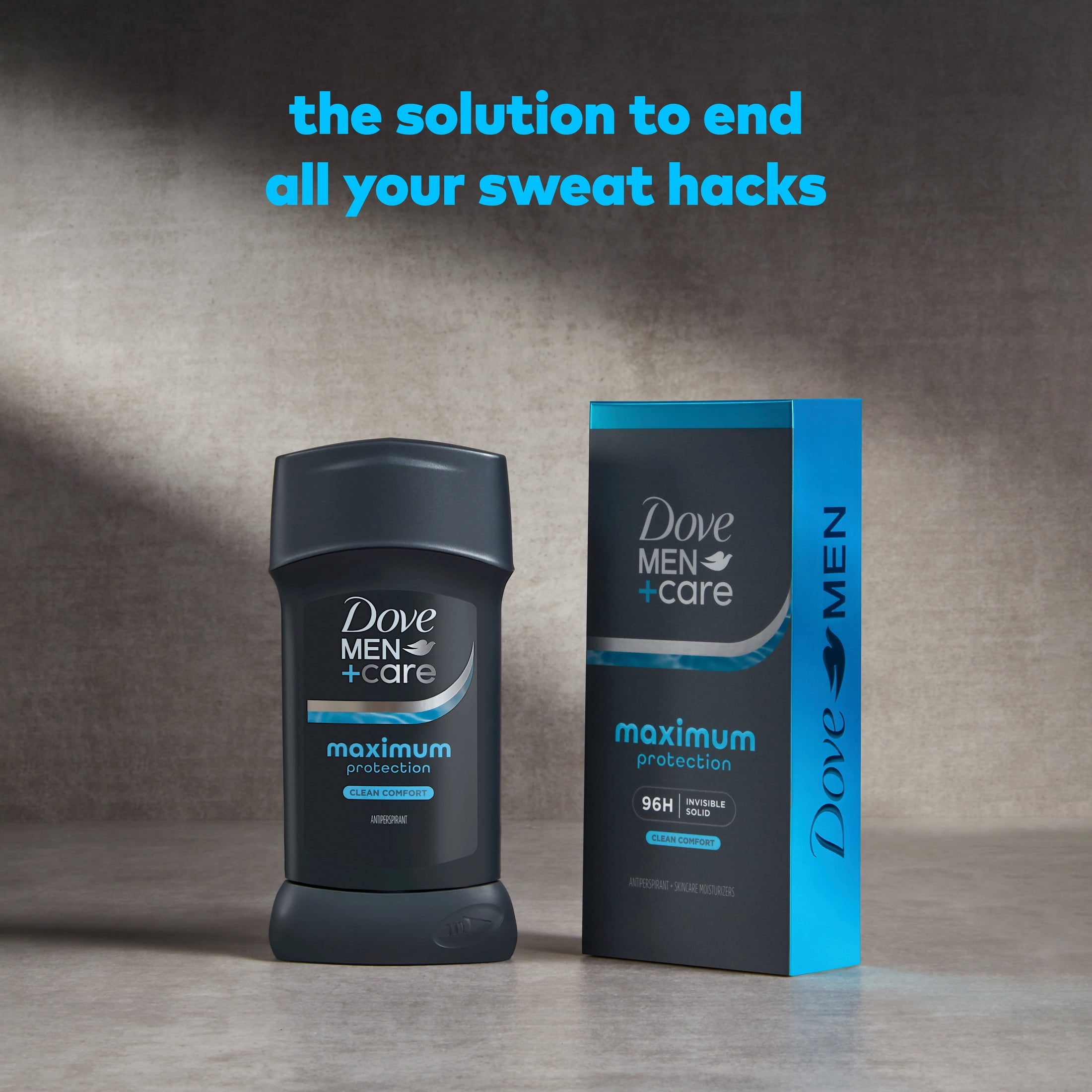 Dove Men+Care Invisible Solid Stick Maximum Protection Clean Comfort 96-Hour Comfort ,2.6 oz